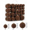 Velvet Christmas Balls Set Brown 46-Pc 4