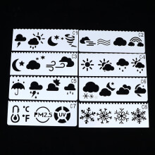 32-piece plastic letter stencils for preschool pattern