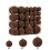 Velvet Christmas Balls Set Brown 46-Pc 8