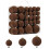 Velvet Christmas Balls Set Brown 46-Pc 7