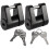 Trailer Hitch Coupler Lock Set 1/4 Inch Pin 3/4 Span 1