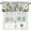 Kitchen Curtains Valances White Floral Vintage 1 Panel 54" 1