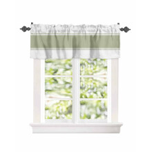 Sage Green Curtain Valance 54x18in Rod Pocket