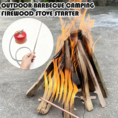 Copper Tubing Hand-Held Charcoal Fire Igniter for Camping 1