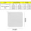 PVC shower drain cover square semi-transparent 2