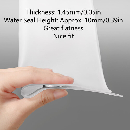 PVC shower drain cover square semi-transparent 2