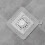 PVC shower drain cover square semi-transparent 8
