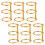 Binder Notebook Coils Metal Loose Leaf Rings 6 Pcs 1