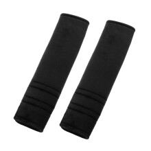 Microfiber Car Seatbelt Pad Covers Universal Black 27x6.5