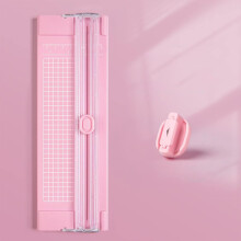 Mini A4 Paper Cutter with Ruler Pink 1pc