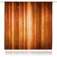 Orange Abstract Curtains Rod Pocket 42x63 Inch
