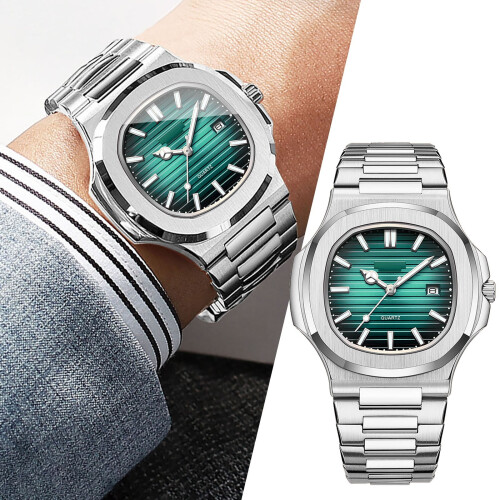 Automatic Mechanical Watch and Korean Quartz Men's Watch