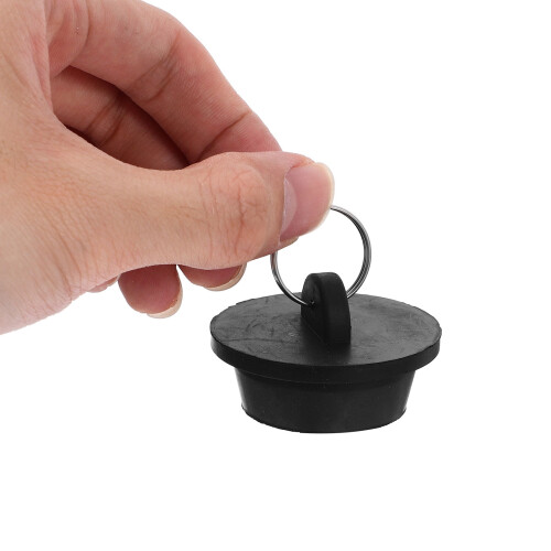 Black Rubber Bathtub Stopper Standard Size 2