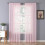 Crushed Voile Sheer Curtain Panel Pink 40 x 79 Inch 1