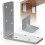 Galvanized Steel L-Brackets 3"x3" 90 8 pcs 1
