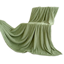 Fleece Blanket Solid Green 150 x 200 cm