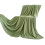 Fleece Blanket Solid Green 150 x 200 cm 1