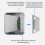For Argon ONE V2 Case Metal Aluminum Case Removable GPIO Cover Passive Cooling Metal Shell for Raspberry Pi 4B 2
