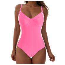Women's one-piece tummy control swimsuit with ruched