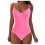 Women's one-piece tummy control swimsuit with ruched 1