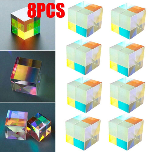 Optical Glass X-Cube Dichroic Prism RGB Combiner Splitter