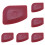 Red Plastic Food Scraper Set Non-Scratch 6 PCS 1