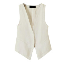 Women's Linen Sleeveless Vest Top Spring Summer Tunic Plus
