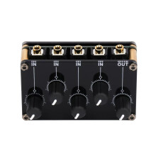 3.5mm Stereo Audio Line Mixer 4-Channel Passive Portable