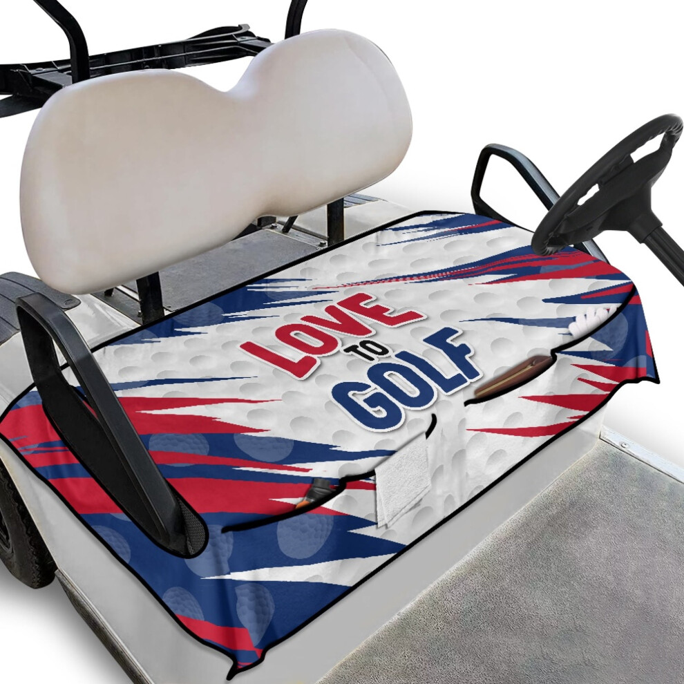 Golf Cart Seat Cover Universal 2-Seat With 4 Pockets 9027700361430