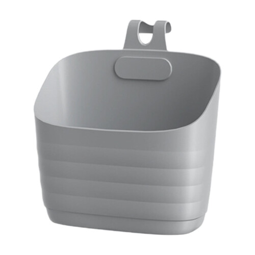 Karymi Wall-Mounted Stackable Storage Basket Gray 1