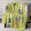 Κουβέρτα Fleece με σχέδιο γάτας 40x50 εκ. σε χρώμα φασκόμηλου 2