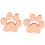 Women's Palm Paw Ear Studs Silver Jewelry 4