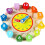 Wooden Alarm Clock Puzzle Geometric Shape Sorter 1 pc 3