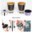 Reusable Stainless Steel Coffee Filter Holder Set with 7