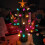 Vintage Pre-Lit Cactus Christmas Tree Green Tabletop Decor 3