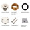 Turn Tub Drain Trim Kit with Two-Hole Overflow Faceplate, Universal Fine/Coarse Thread Replacement for Bathtubs 5