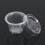 Ashata Plastic Sauce Cup with Lid, Clear, 4 Sizes, 50 pcs 3
