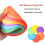 Flying Disc Set Lightweight Colorful 6 Pack 2