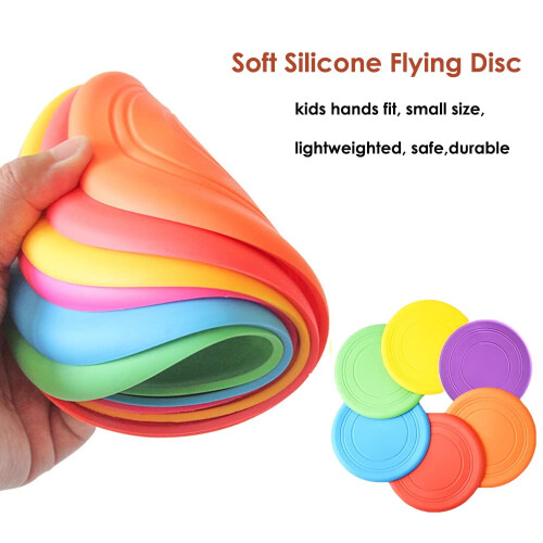 Flying Disc Set Lightweight Colorful 6 Pack 1