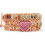 Boho Natural Stone Heart Charm Bracelet Red Multicolor 5