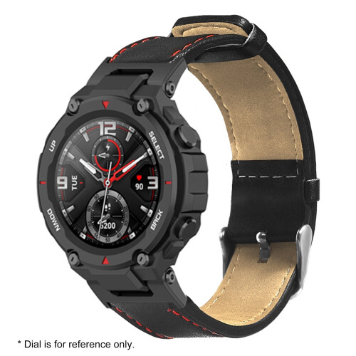Leather Watch Strap Compatible with Huami Band 2