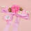 Maternity Sash Belt Pink Pregnancy Flower Design 1 pc 2