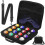 Pool Ball Carrying Case with Handle Strap 16-Hole Mesh 7