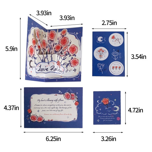 3D Greeting Card for Occasions with Envelope 1