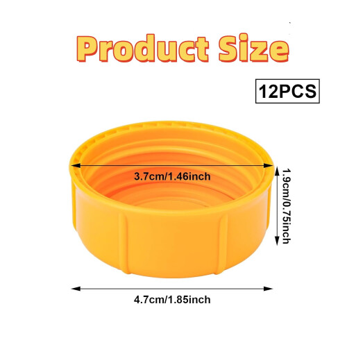 Narrow Baby Bottle Caps Green 12 Pcs 1