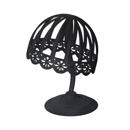 Hollowed Caps Storage Rack Black Stylish Durable 1