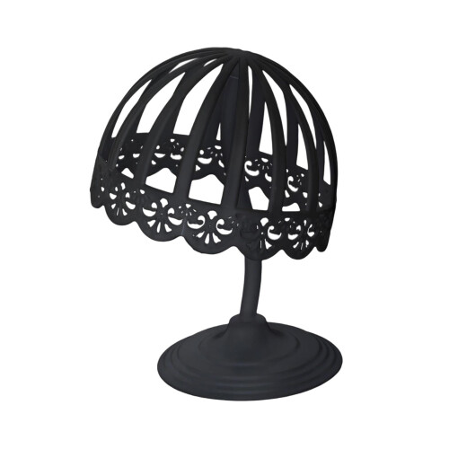 Hollowed Caps Storage Rack Black Stylish Durable 2