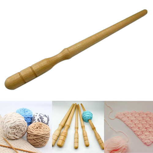 Wooden Handheld Yarn Winder 30cm Knitting Accessory 2