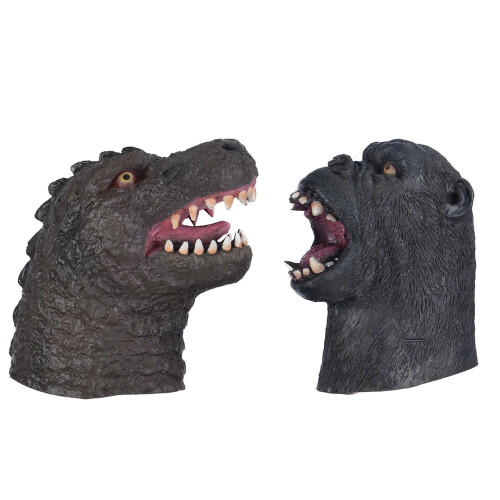Orangutan vs Lizard Hand Puppet Rubber Soft Simulation 1 1