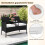 2-seters polyrattan hagebenk med bord, hvit 3